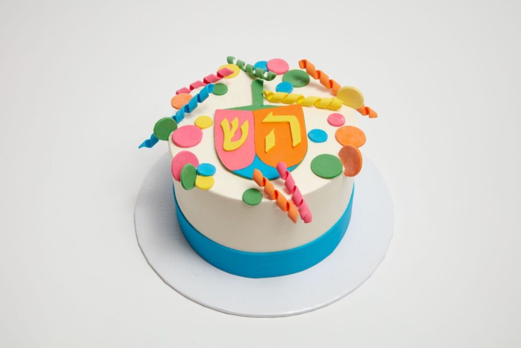 Oy Dreidel cake